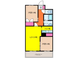 弥富駅 徒歩21分 1階の物件間取画像